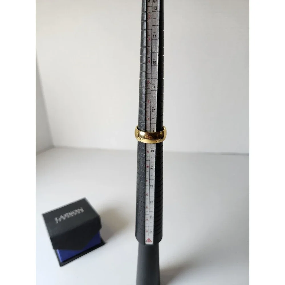Thorsten ORO Tungsten Carbide Size 8.5 Gold Band